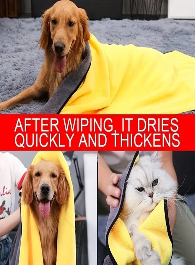 Microshine Quick Dry Pet Towel for Dog Bath, Grooming, Travel & Car | 600 GSM Microfiber, Ultra Absorbent, Washable - Image 3